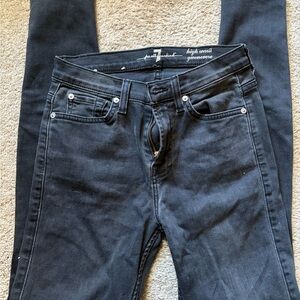 7 For All Mankind Women's Dark Gray Jeans 26